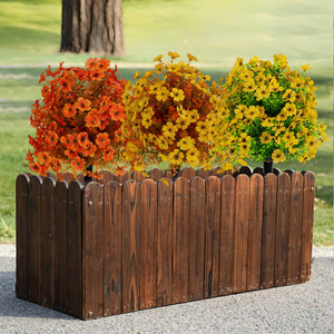 Ramo de Flores Artificiales Naranjas de Plástico y Seda para Decoración de Jardín, Plantas Decorativas para Exteriores, Flores para Decoración del Hogar y Accesorios para Bodas - Product Image 3