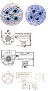 Nuevo Diseño 2025, Luz Pixel de 48mm y 20 LEDs para Ferias, AC24V E14 RGB, Iluminación <span class=keywords><strong>LED</strong></span> Automática RGBW para Parques de Atracciones y Carruseles - Product Image 6