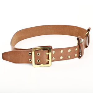 Cinture in pelle di mucca reale <span class=keywords><strong>marrone</strong></span> di alta qualità per controllo di sicurezza - Product Image 1