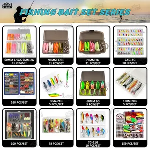 Pike Soft Bass Minnow Afundando Top Water Colher de pesca no gelo iscas de água salgada Kit de plástico macio de água doce