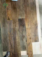Old Style Wax Oiled Multilayer Reclaimed Elm Timber Wood Flooring Long Plank Flooring for Villa