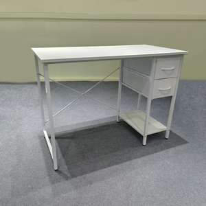 Wholesale Home Office Furniture Writing <strong>Desk</strong> Study Table Computer <strong>Desk</strong> with 2 Fabric Drawers <strong>PC</strong> Table for <strong>Small</strong> Place - Product Image 5