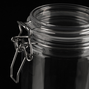 68oz 2000ml Large Round Plastic <strong>Jars</strong> Kichen <strong>Containers</strong> Airtight Storage <strong>Set</strong> With Silicone Seal Ring - Product Image 3