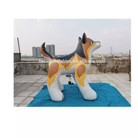 Loup en bois gonflable en PVC personnalisé pour la publicité gonflable
