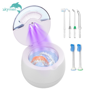 ODM 2025 yeni ultrasonik UV temizleme takı yıkama diş yanlış diş Aligner tutucu ağız koruyucusu ultrasonik protez temizleyici - Product Image 1