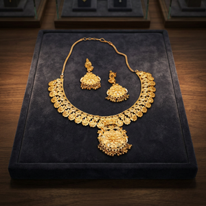 Wholesale 14K 18K 24K Gold Plated Forming Jewelry, Indian Jewelry, Fashion Necklaces Set, Brass Gold Filled Jewelry Oro Joyeria. - Product Image 2