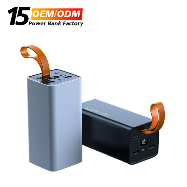 Portable 100W+65W PD+QC Outdoor Laptop Power Bank With Light Large Capacity Super Fast Charging Power Banks 60000mAh for Laptops