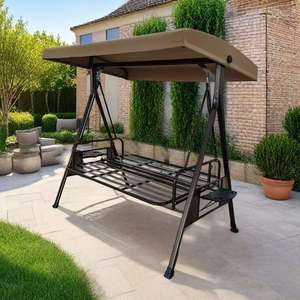 Silla Colgante Tipo Huevo con Soporte de Acero - Construcción Resistente a la Intemperie - Columpio de Mimbre y Ratán - Diseño de Cesta Grande - Product Image 4