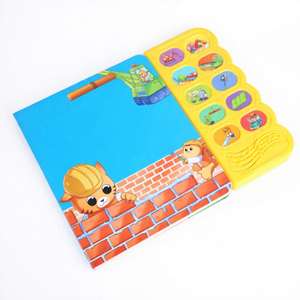 Libros de Audio Educativos Personalizados de Tapa Dura para Niños con 10 Botones para Jóvenes Aprendices - Product Image 1