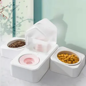 Fast Shipping Wholesale Manufacturer 3 In 1 Muti Pets Home Suitable Plastic Eco Slow Feeder Pet Dog Cat Feed Drink Bowl