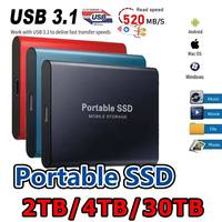 Drive Solid State Eksternal Kecepatan Tinggi 2TB/4TB/30TB USB 3.1