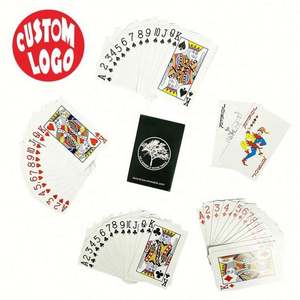 Cartas de Juego Fluorescentes Impermeables Personalizadas para Adultos con Impresión UV, Diseño de Doble Cara, Duraderas para Uso Familiar, Colores Personalizados - Product Image 1