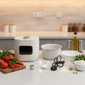 Professional Home Use Smart Rice Cooker Low Sugar Function Touch Screen Ceramic Coating Aluminum Inner Pot Measuring Cu - Product Image 6