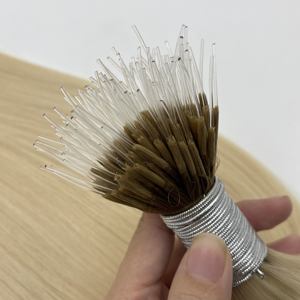 Extensions de cheveux blondes de 22 pouces, nano-perles, kératine, nano-liaisons, cheveux russes bruts 100% humains, extensions de cheveux en kératine nano - Product Image 1