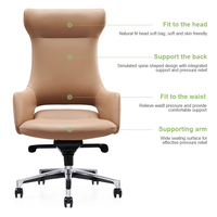 ZITAI chaise de bureau moderne de luxe haut de gamme mobilier de bureau de haute qualité chaise pivotante de bureau de direction en cuir