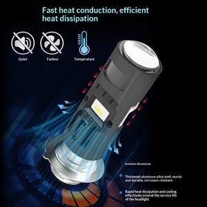 H4 LED 듀얼 컬러 오토바이 헤드라이트 전구 P15D BA20D 오토바이 헤드램프 프로젝터 렌즈 하이 로우 빔 야마하 가와사키 스즈키용 - Product Image 4