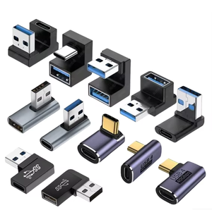 गर्म 90 डिग्री सही कोण प्रकार सी पुरुष को यूएसबी सी महिला एडाप्टर नीचे यूएसबी टाइप सी एडाप्टर - Product Image 6