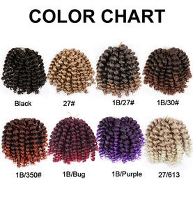 Extensiones de Cabello Trenzadas de Crochet Amygir de 8 Pulgadas <span class=keywords><strong>para</strong></span> Rizar, Sintéticas, Resistentes al Calor, Súper Suaves y Ligeras, Venta al por Mayor - Product Image 2