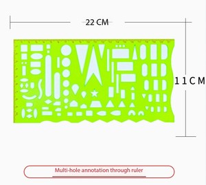 Plantilla de Medición DF XC 81 en cm Verticalmente para una Marcación Precisa de Latitud y Longitud - Product Image 3