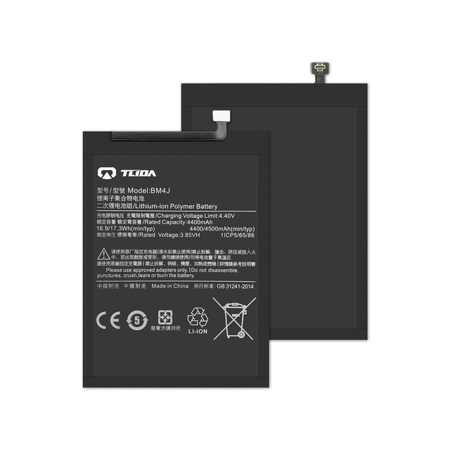 TLIDA 4400mAh BM4J Battery for Xiaomi Redmi Note 8 Pro Lithium Replacement Smartphone Battery in Stock