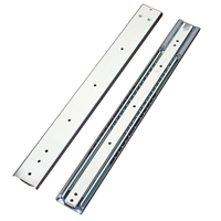 Glissières de tiroir à fermeture douce, à extension complète 3 volets, amortisseur hydraulique silencieux anti-collision, charge 70 kg, 51 mm, pour meubles et armoires