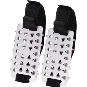Lovita Couvre-chaussures d'hiver antidérapants pour extérieur, à 26 crampons en acier épaissis, pour glace et neige, anti-chute, pour l'alpinisme - Product Image 5