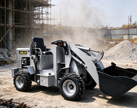 Mini-Lader Raupendumper 500 kg Kompakter Materialtransporter mit 100 L Schaufel