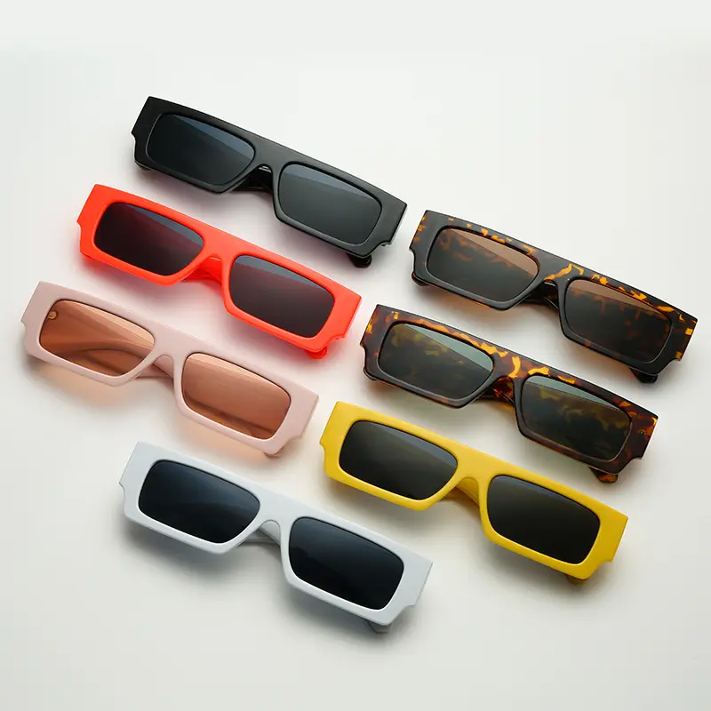 Небольшие модные квадратные солнцезащитные очки с логотипом на заказ, женские прямоугольные мужские солнцезащитные очки в стиле ретро 2021