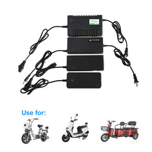 Cargador de batería de litio inteligente de 24V-84V, cargador de coche 5A-50A, función PD para bicicleta eléctrica, motocicleta, enchufe italiano, estándar 2A eléctrico - Product Image 1