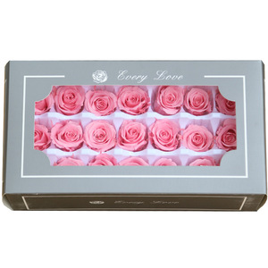 Roses éternelles écologiques en gros, diamètre 2-3 cm, 21 pièces/boîte, têtes de roses réelles préservées dans une boîte cadeau - Product Image 5