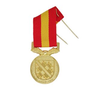 Medallón Personalizado Estrella Dorada Transparente con Baño de Oro Rojo, Souvenir Metálico en Bolsa OPP, Medallas y Trofeos Personalizables CMYK Global CN;GUA - Product Image 4
