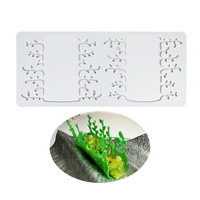 Moule en silicone pour décoration de gâteaux, motif arbre, semis, dentelle fondante, tapis à découper pour aliments occidentaux, plaque de cuisson non toxique et écologique