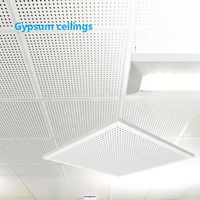 Plaques de plâtre micro-perforées 3x3mm pour plafond, fabriquées en Chine, panneaux acoustiques perforés 2x2, équipement de studio de musique, plaques de plâtre