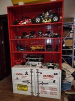Étagère de présentation en fer moderne et créative, faite à la main, pour Lego, CD, multi-grilles, mobilier commercial, rangement pour boîtes mystères, atelier, entrepôt