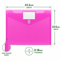 Prix d'usine en gros, dossier de documents A4 en PP, imprimé sur mesure, imperméable, épaisseur 0,18 mm, pochette pour dossiers, pour fournitures de bureau