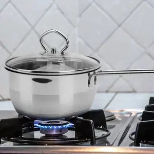 Stainless Steel Saucepan Capsuled Bottom Milk Boiling Pot Stainless Steel Milkpot