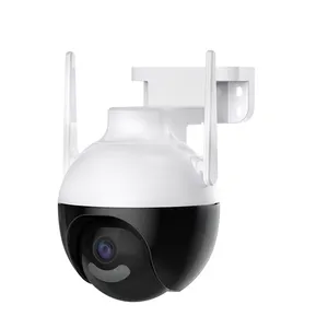 Qearim New Wireless Wired Small Outdoor Dome Ptz Camera 360 Degree Auto Tracking AI Human Detection Digital Smart Ip Camera