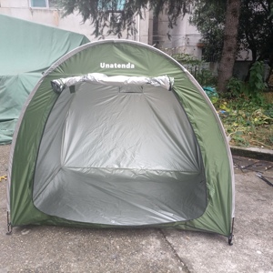 Unatenda Advanced Motorcycle Shelter <span class=keywords><strong>Tente</strong></span> de garage <span class=keywords><strong>pliante</strong></span> à 4 vélos avec une structure de chambre à coucher pour le stockage des motos et la remise - Product Image 4