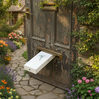 Boîte à fleurs sur mesure, imperméable, haut de gamme, de taille standard pour boîte aux lettres, design robuste, revêtement UV, fermeture magnétique pour un emballage durable