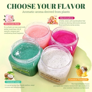 Exfoliante Corporal Hidratante de Azúcar y Manteca de Karité con Aroma a Rosa, Coco, Lima y Piña, Marca Privada - Product Image 2