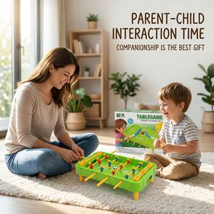 Jeu <span class=keywords><strong>de</strong></span> table <span class=keywords><strong>de</strong></span> football et hockey sur <span class=keywords><strong>glace</strong></span> 2 en 1, double gameplay, interaction parent-enfant, dès 3 ans, jouet en plastique, sport d'intérieur - Product Image 3