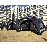 Tente gonflable personnalisée attrayante, chapiteau gonflable de marque, gazebo gonflable publicitaire pour équipes sportives et courses, tente araignée promotionnelle
