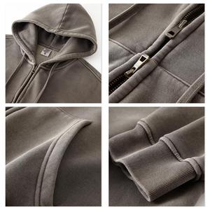 <span class=keywords><strong>Chaqueta</strong></span> <span class=keywords><strong>de</strong></span> <span class=keywords><strong>Punto</strong></span> Personalizada <span class=keywords><strong>de</strong></span> 400 Gsm para <span class=keywords><strong>Mujer</strong></span>, Primavera/Otoño, Sudadera Corta con Capucha, Forro Polar, Cierre Completo con Bolsillos - Product Image 3