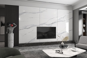 Plancher en pierre frittée en céramique Jinsanjiao <span class=keywords><strong>de</strong></span> luxe moderne résistant à l'acide finition polie antidérapante 0.05 Absorption d'<span class=keywords><strong>eau</strong></span> 1200x2400mm - Product Image 3