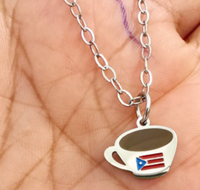 Collier pendentif chaîne à maillons plaqué or brillant style classique Porto Rico pour hommes et femmes, en acier inoxydable, décontracté et universel