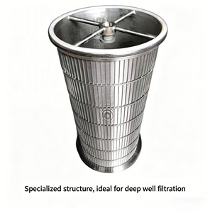 Filtro de pantalla de 20 pulgadas de acero inoxidable 316L para pozo de agua, filtro <span class=keywords><strong>Johnson</strong></span>, tubo de criba en forma de cuña - Product Image 2