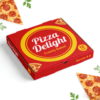 Boîtes d'emballage pour pizzas carrées gaufrées écologiques TongKun en gros – Robustes, résistantes à la graisse, personnalisables pour la restauration en vrac