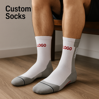 Chaussettes de sport personnalisées pour équipe, rembourrées, pour activités de plein air, randonnée, en matériau Coolmax, techniques de tricotage, écologiques, semelle personnalisée