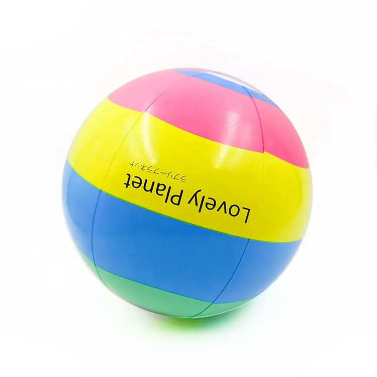 Promotie Reclame Speelgoed Fabrikanten Custom Pvc Opblazen Beachball Opblaasbare Strandbal Met Logo