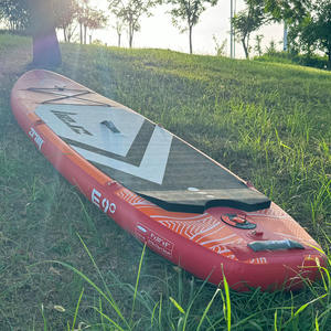 SUP gonflable tout-terrain EVASION E9 275*76*13cm Rouge pour lacs et rivières, ensemble complet avec pagaie, pompe, sac de transport, aileron et leash - Product Image 1